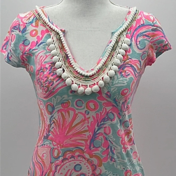 Lilly Pulitzer Harper Cotton/Linen Dress in Pink Pout - Size XXS - Picture 3 of 8